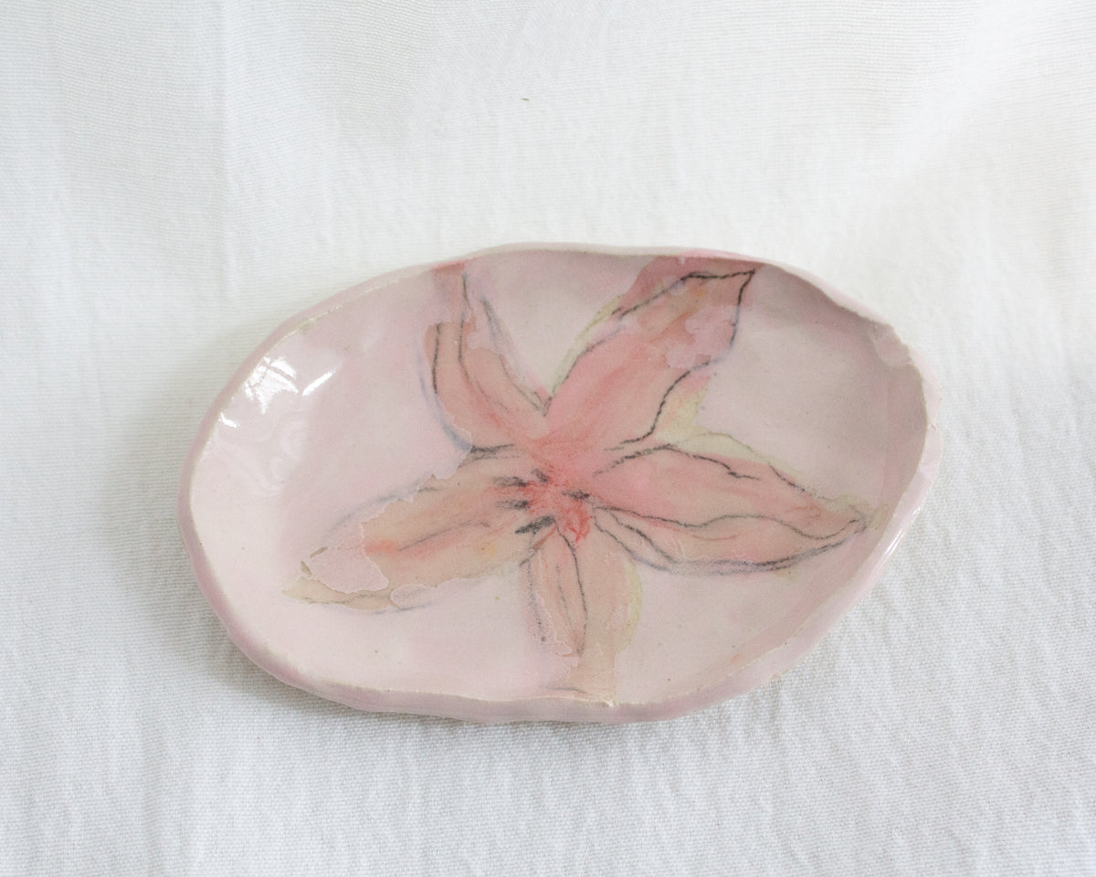 Small Pink Lily Tray No. 61