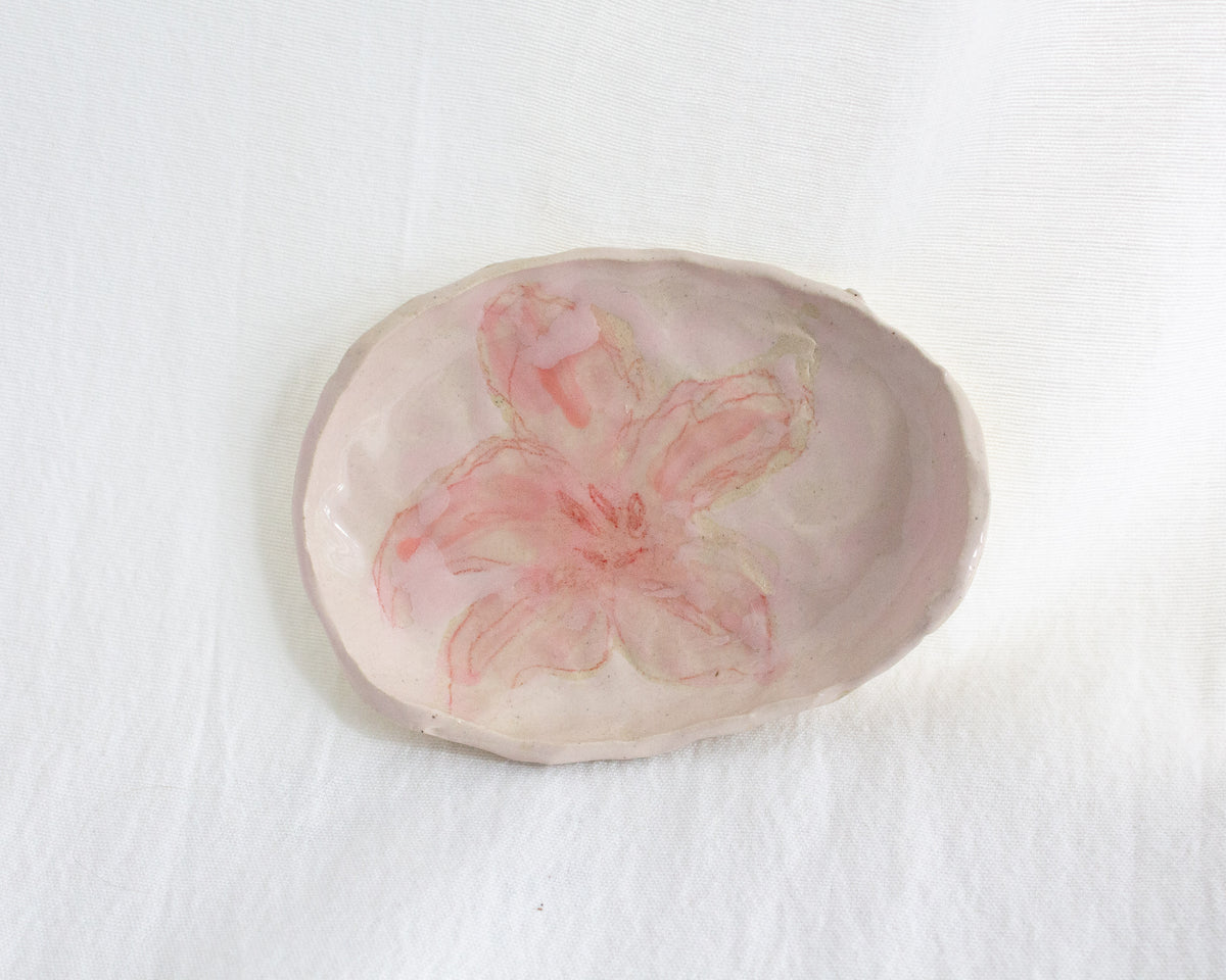 Small Pink Lily Tray No. 63