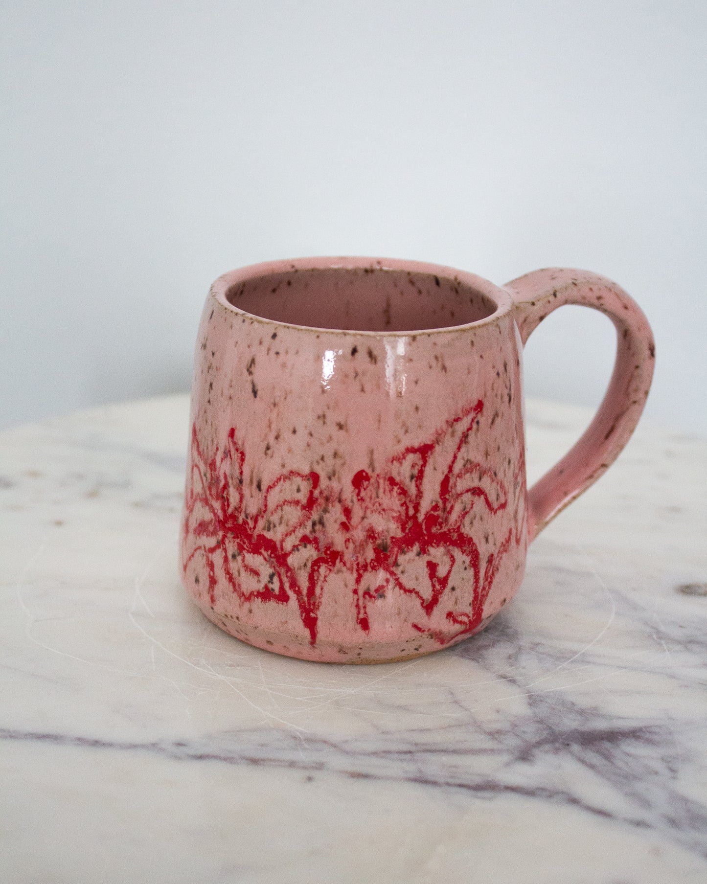 Pink Hand Drawn Mug No. 5