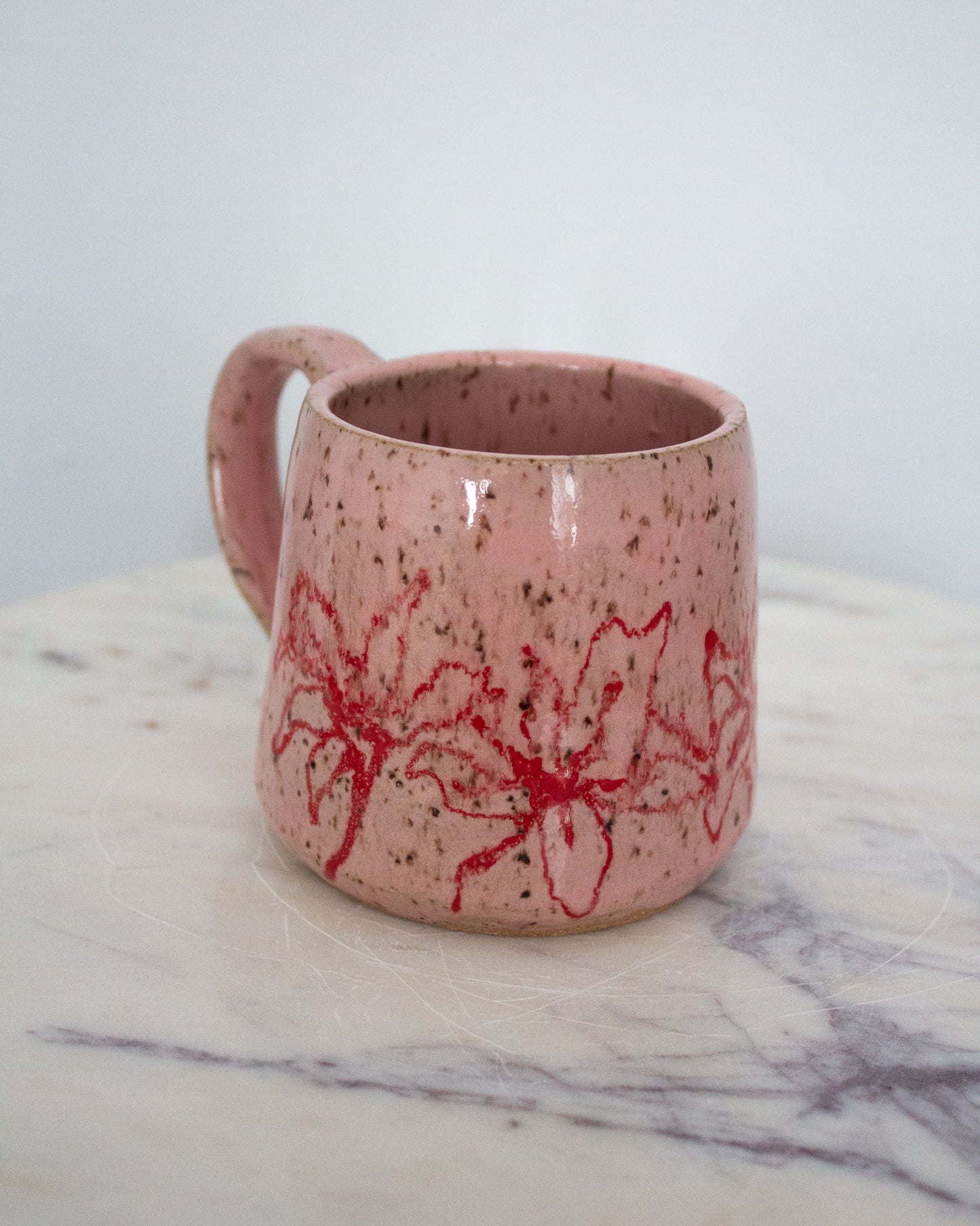 Pink Hand Drawn Mug No. 5