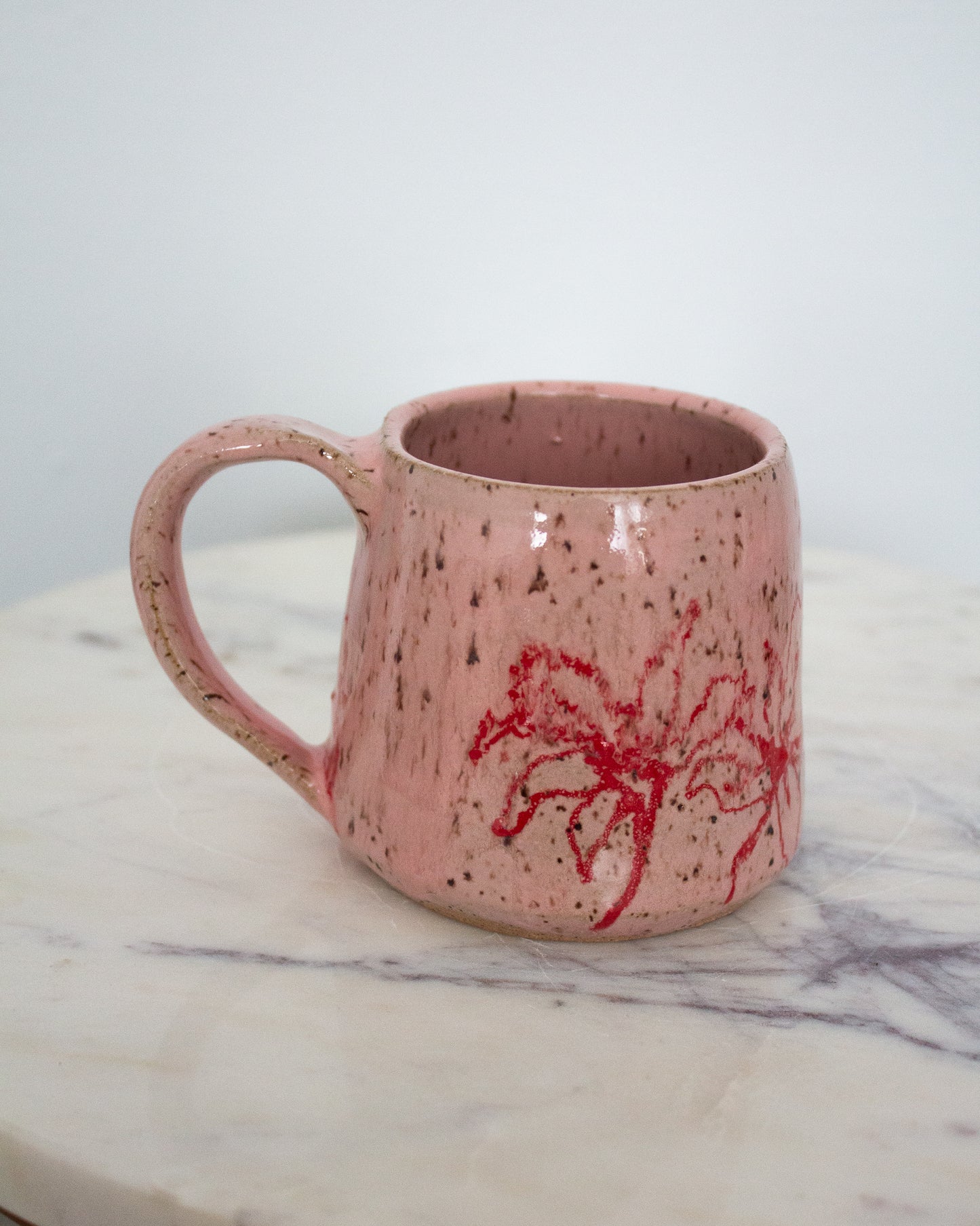 Pink Hand Drawn Mug No. 5