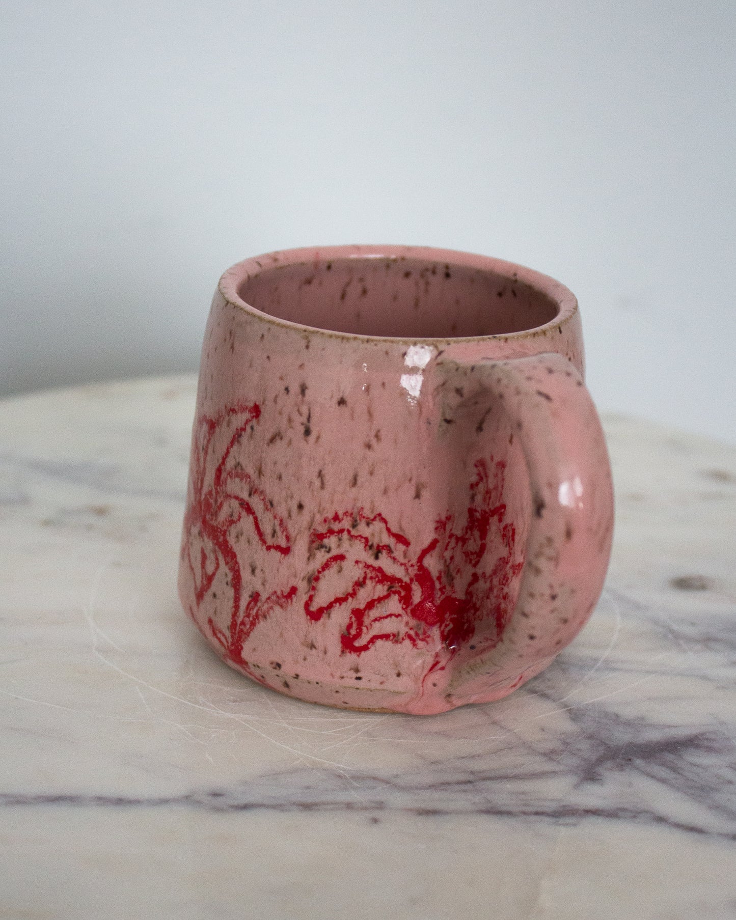 Pink Hand Drawn Mug No. 5