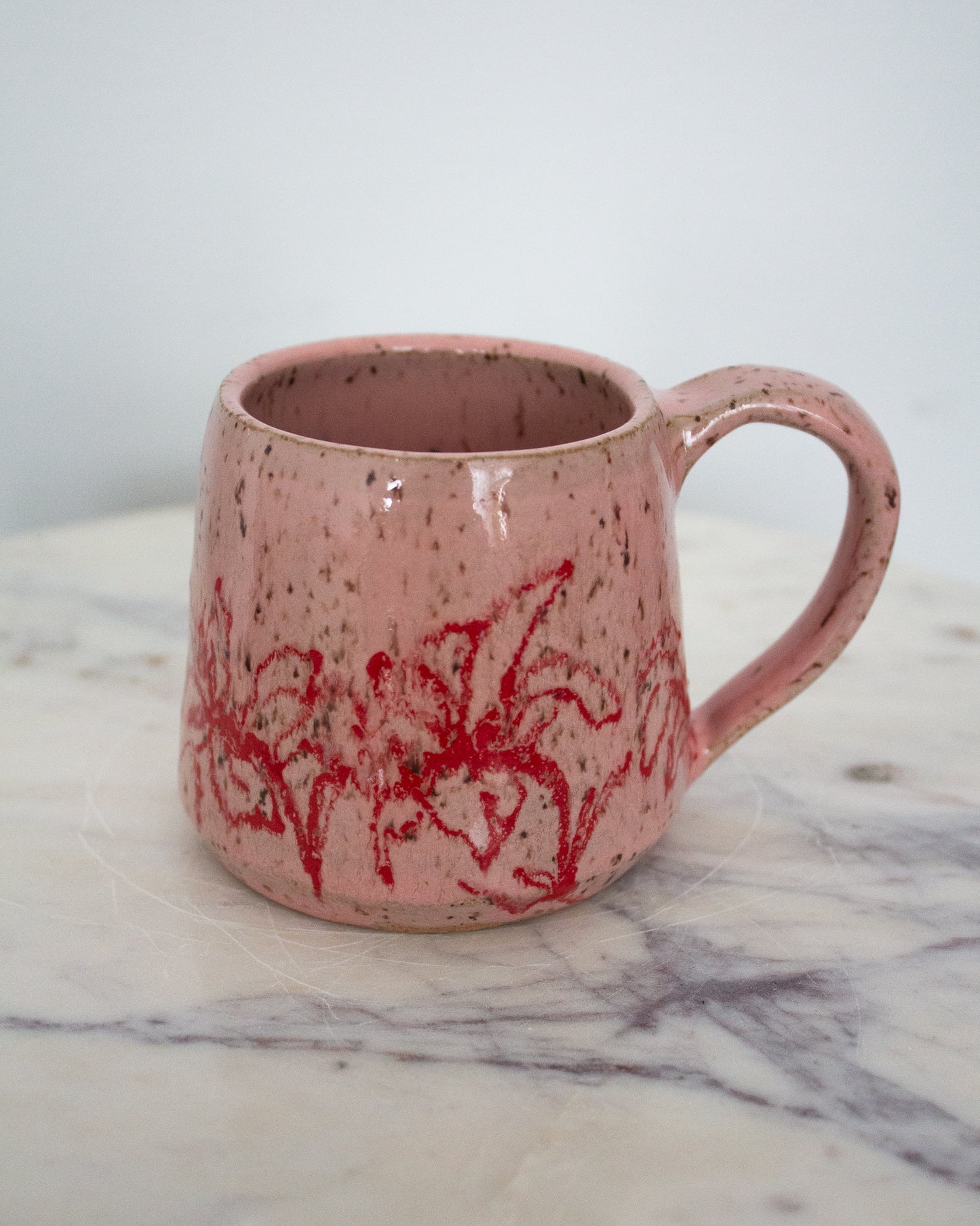 Pink Hand Drawn Mug No. 5