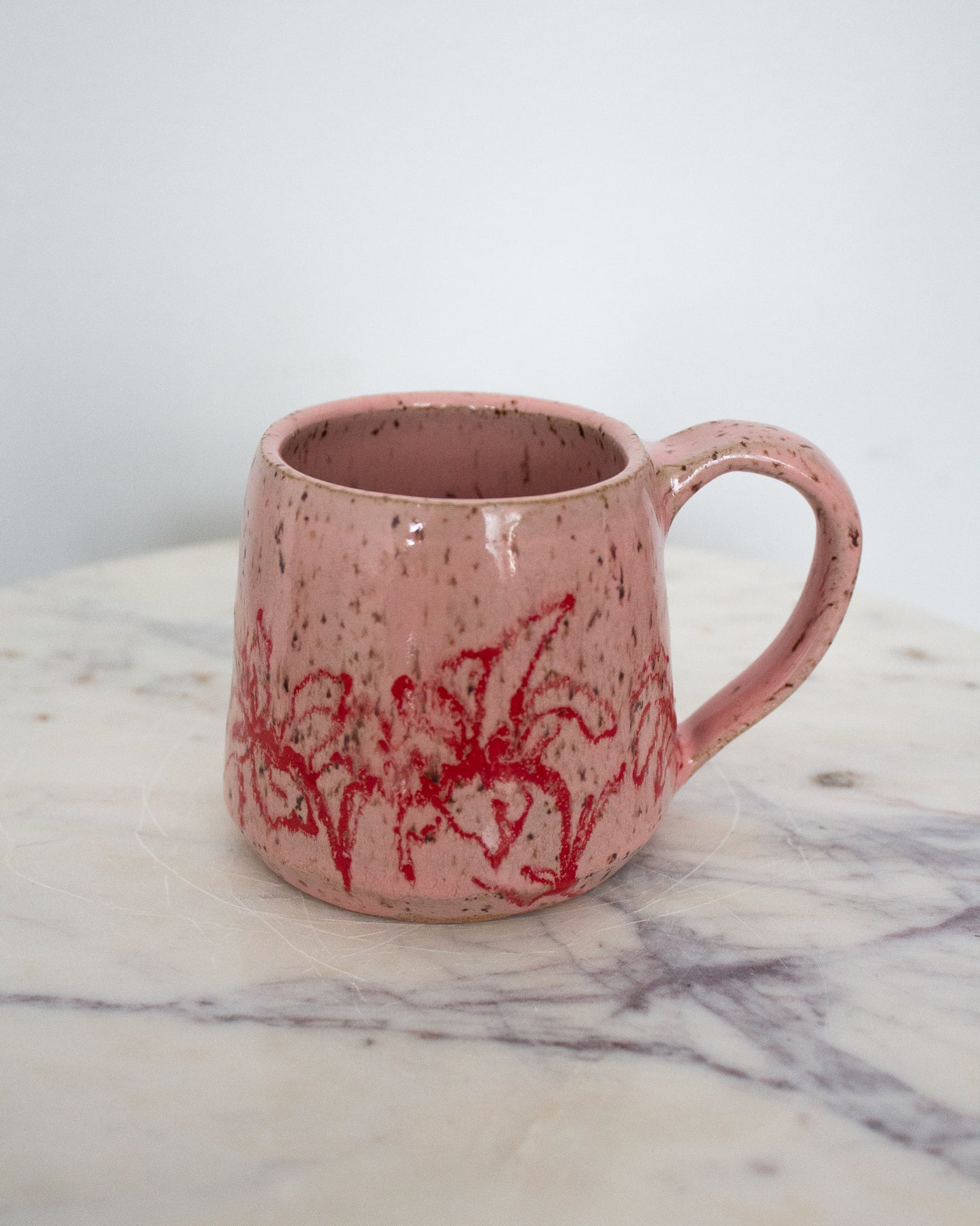 Pink Hand Drawn Mug No. 5