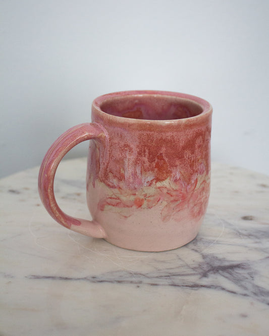 Pink Hand Painted Mug No. 6