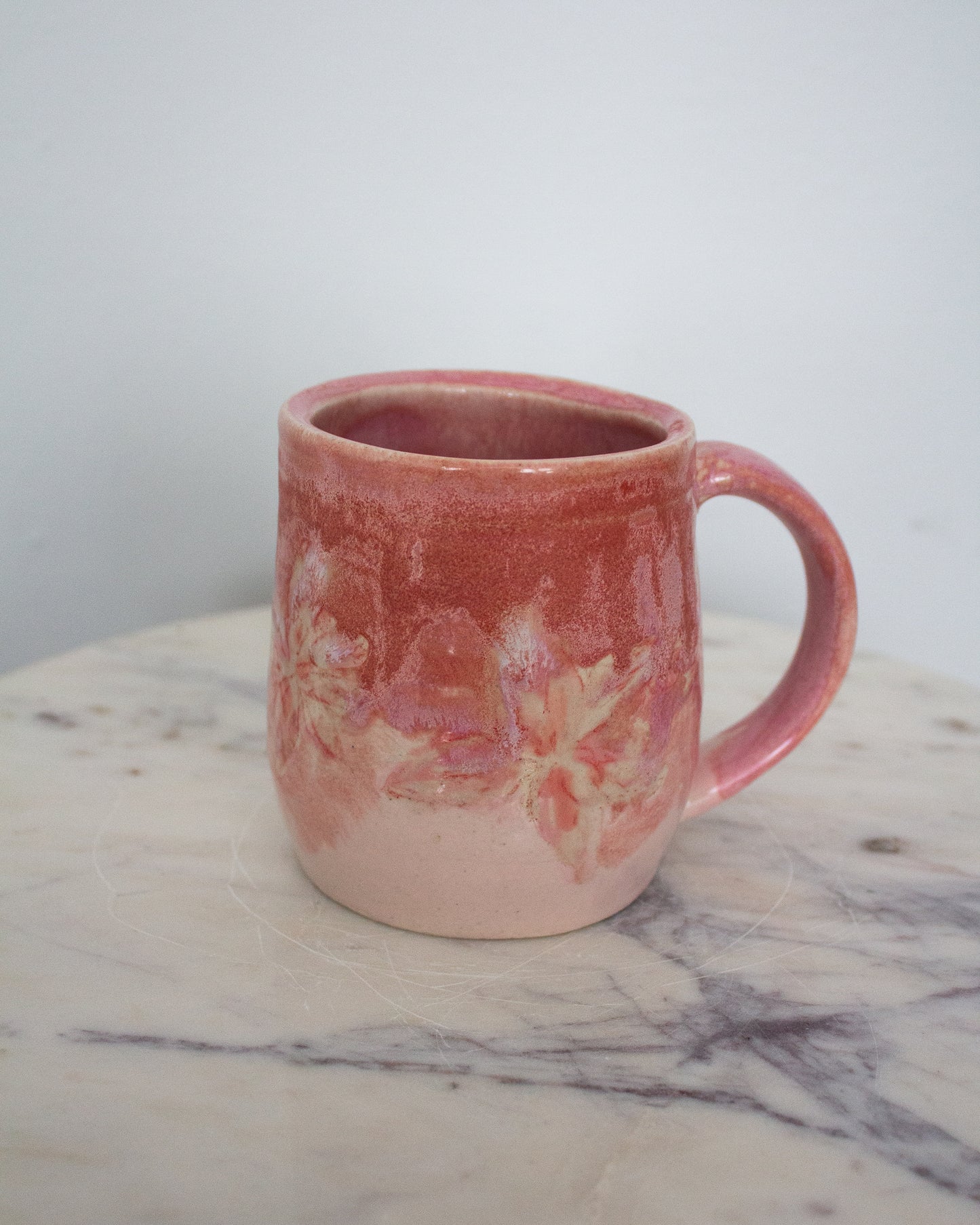 Pink Hand Painted Mug No. 6