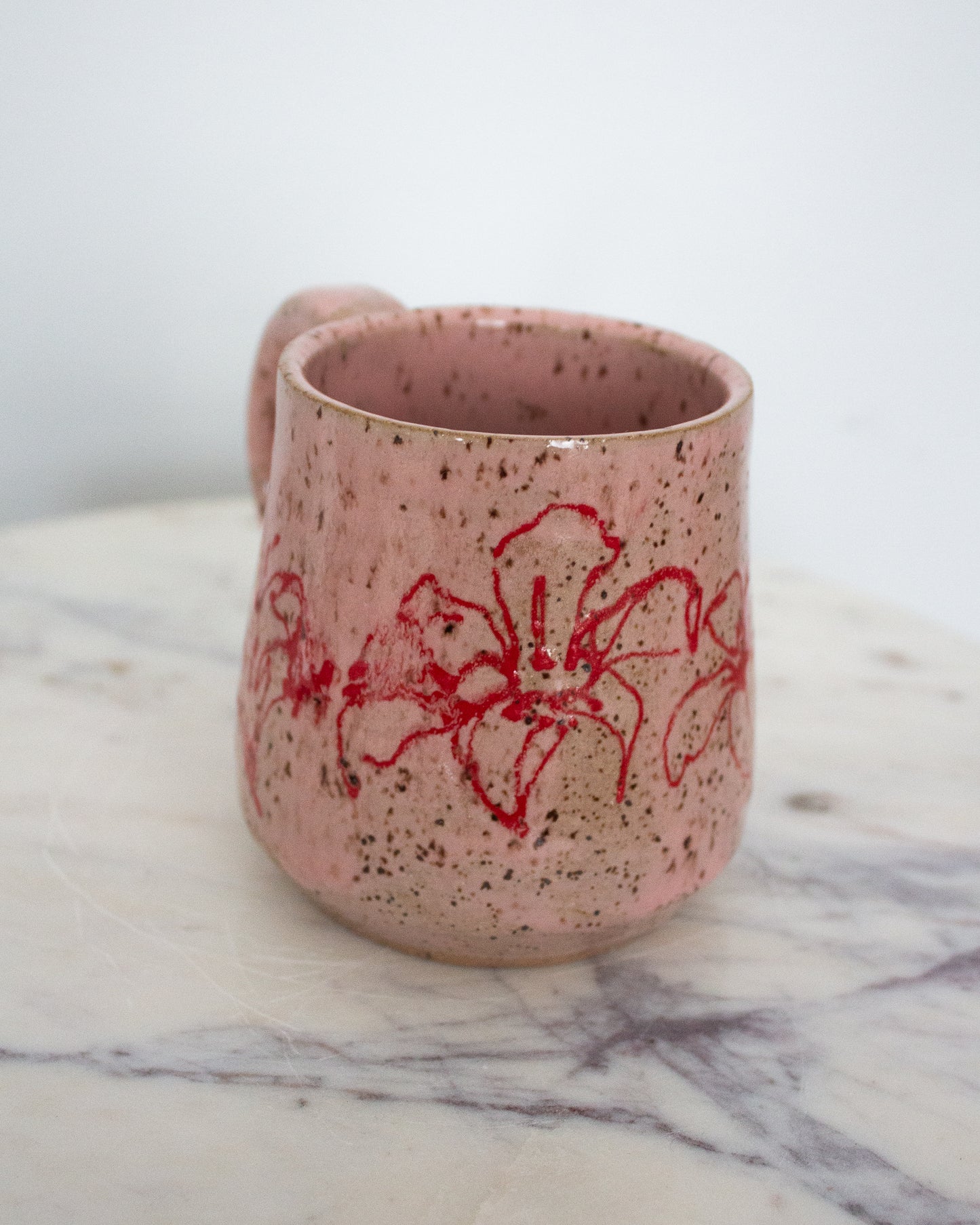 Pink Hand Drawn Mug No. 8