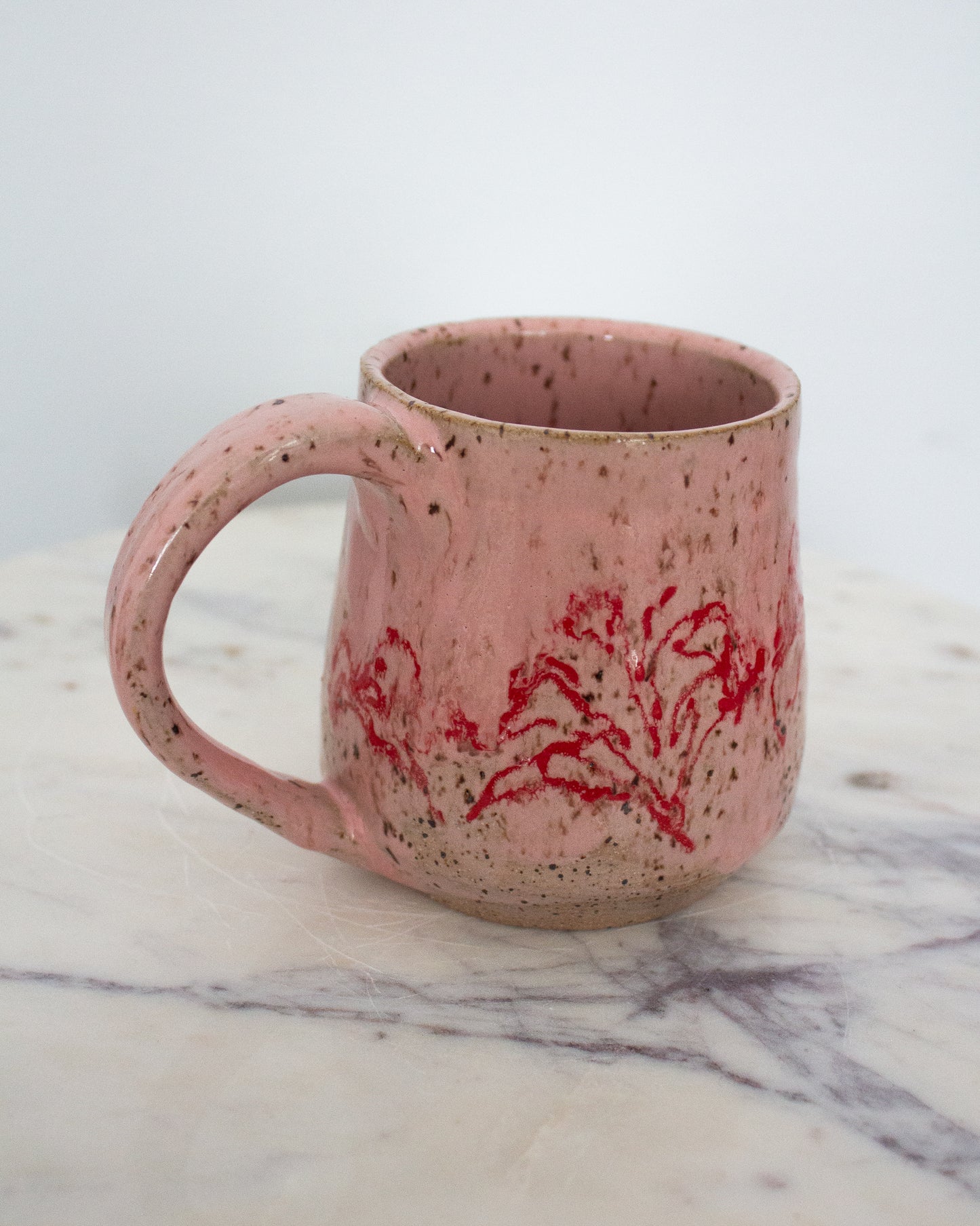 Pink Hand Drawn Mug No. 8
