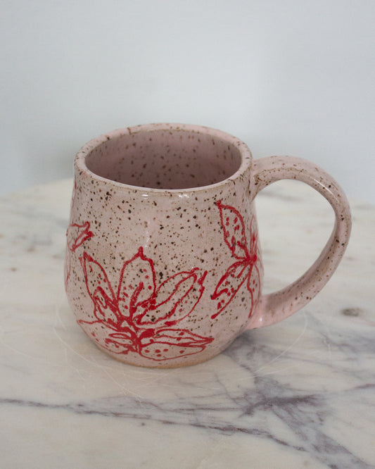 Hand Drawn Pink Mug No. 13