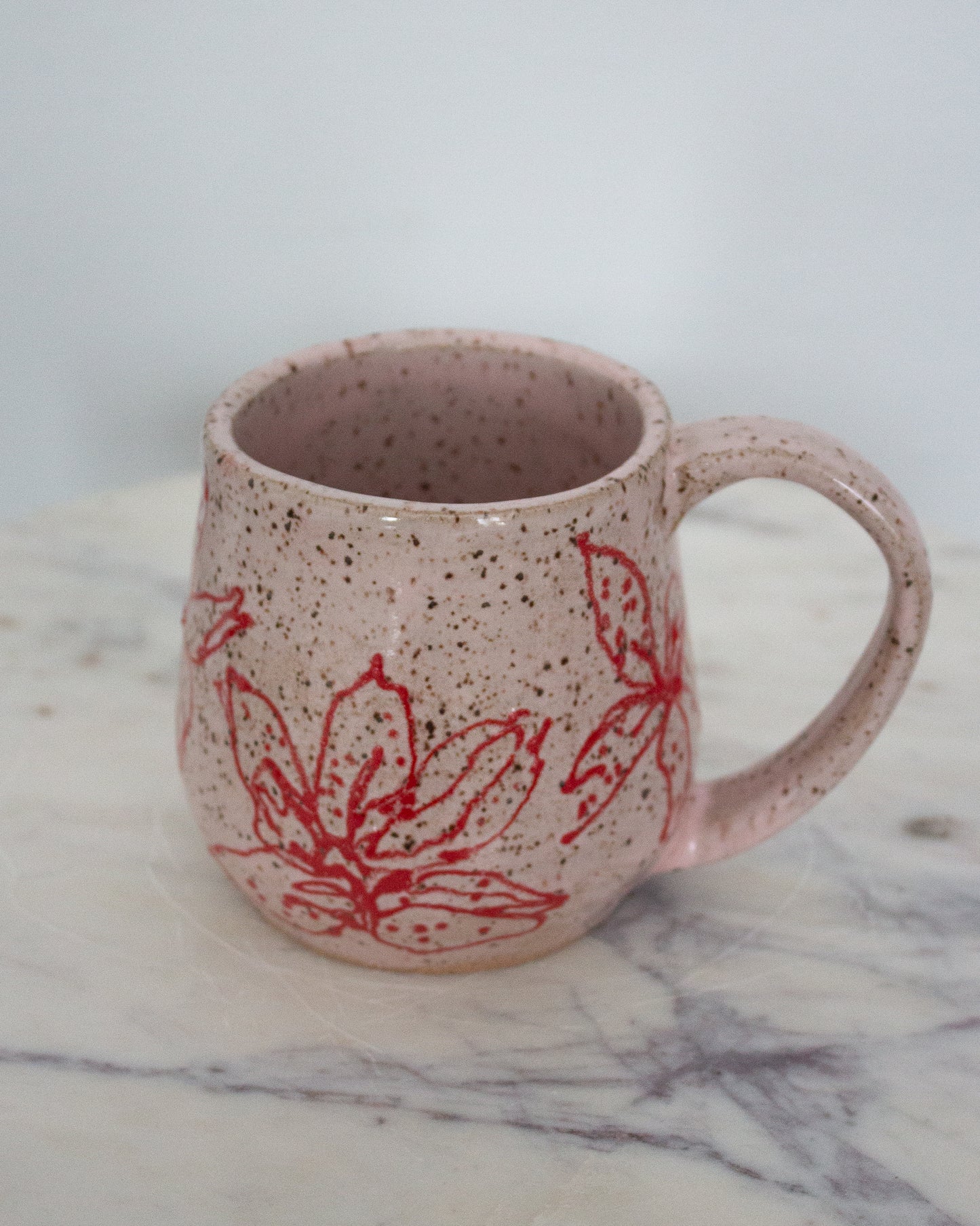 Hand Drawn Pink Mug No. 13