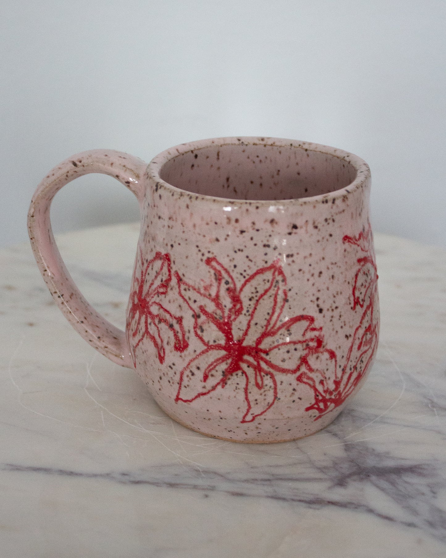 Hand Drawn Pink Mug No. 13