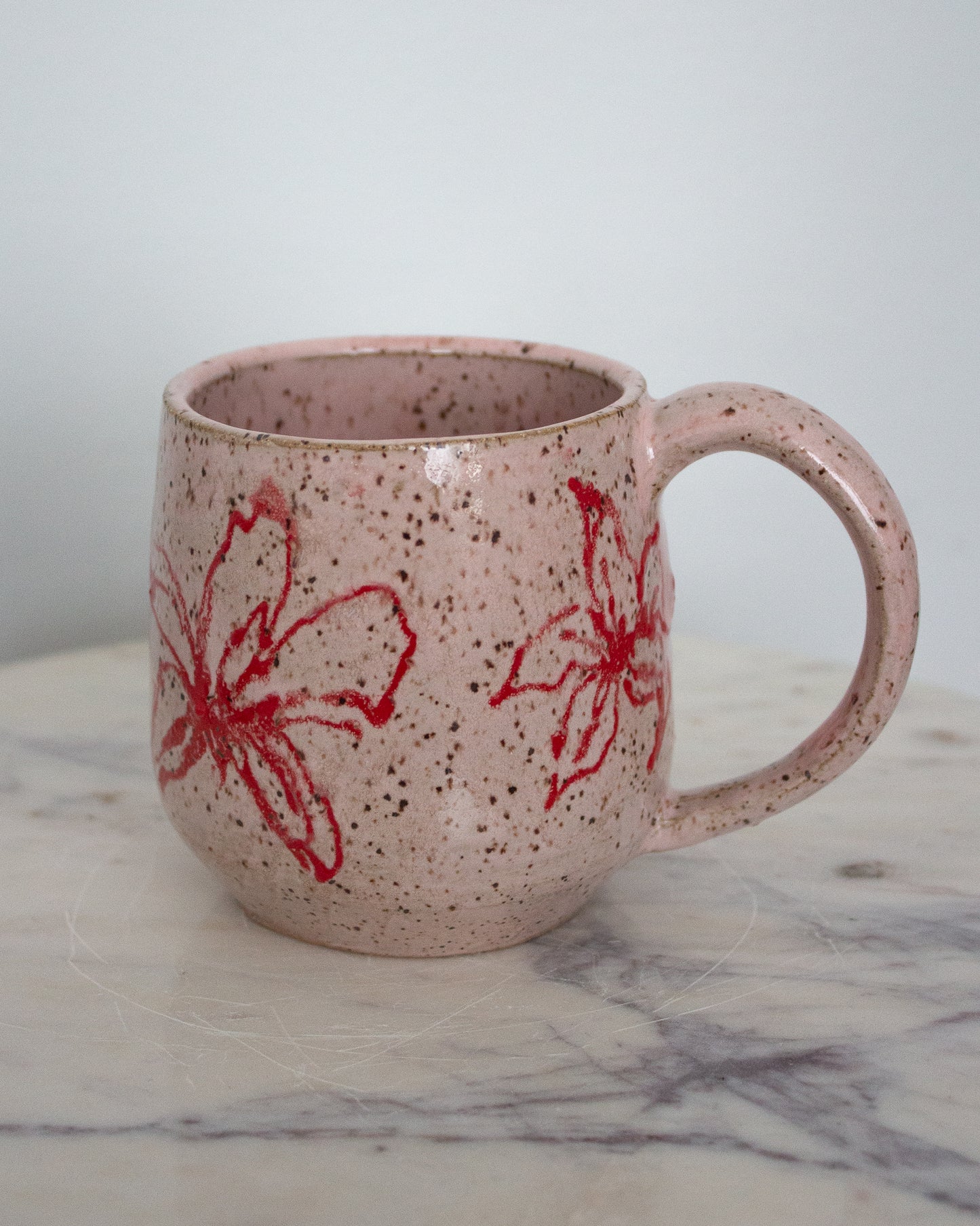 Hand Drawn Pink Mug No. 17