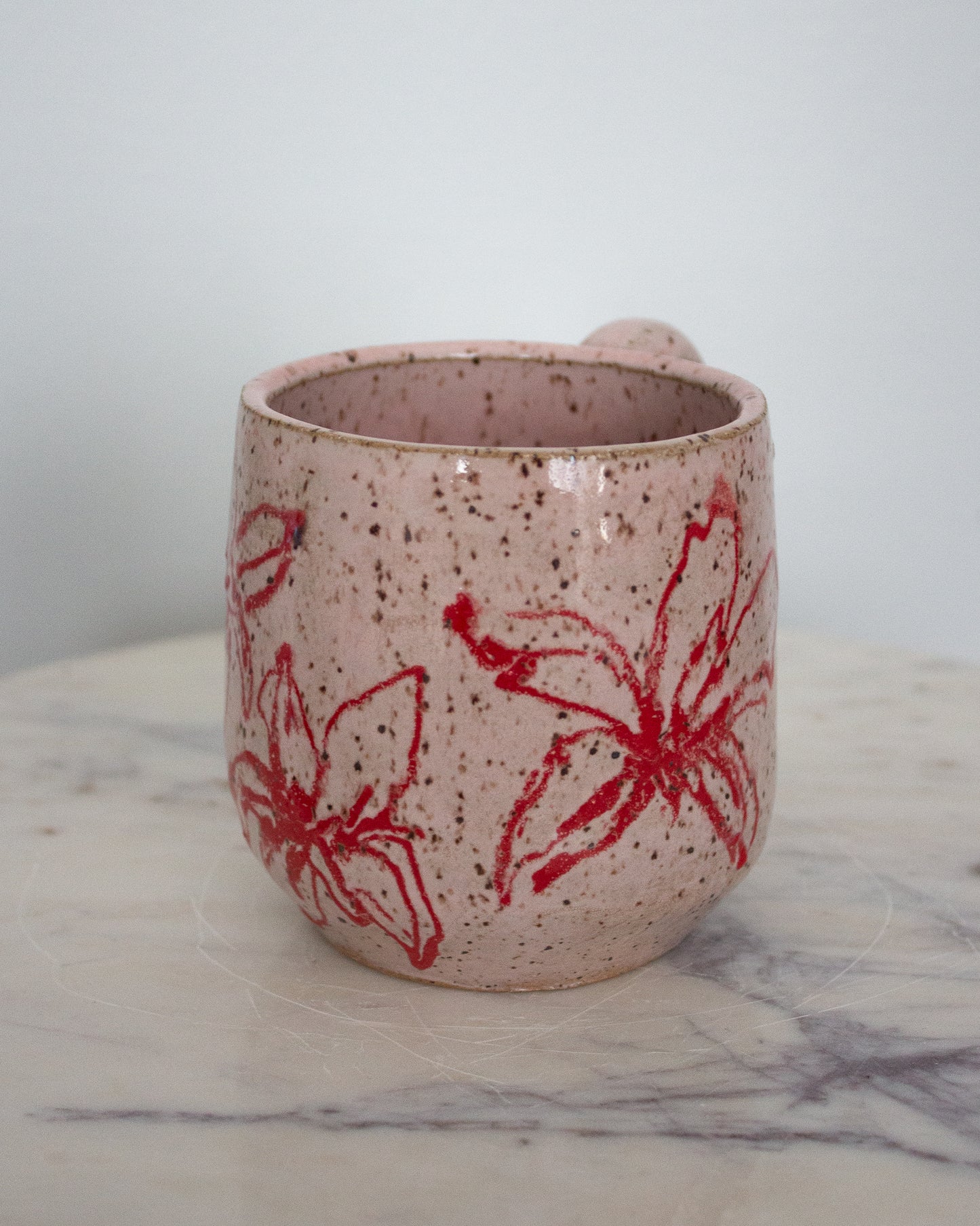 Hand Drawn Pink Mug No. 17